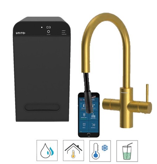 Unito Unito Sparkle Cosmos+pullout Goud vooraanzicht