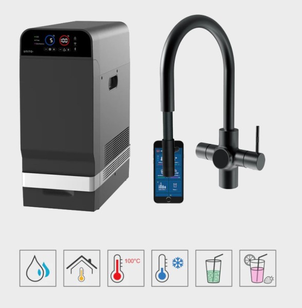 Unito Unito Infinity G3 Juice-Bar Orbit Pullout Flavor Zwart vooraanzicht