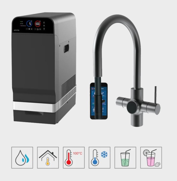 Unito Unito Infinity Juice-Bar Orbit Pullout Flavor Gunmetal vooraanzicht