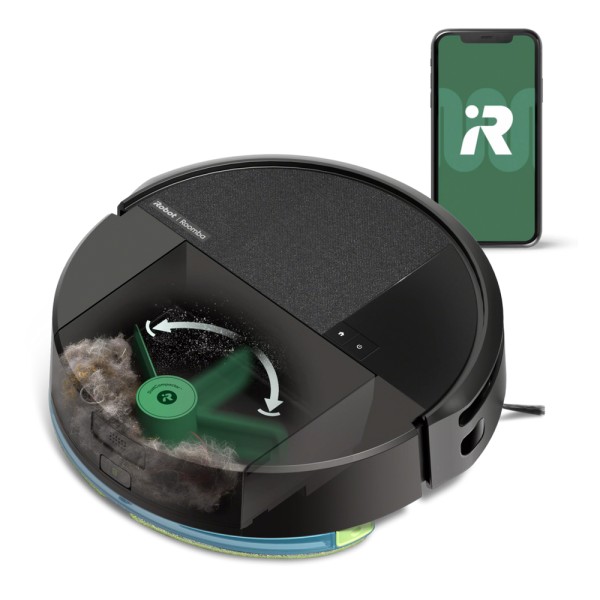 Aspirateurs Robotiques Roomba iRobot Combo 205/Zwart vooraanzicht
