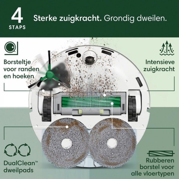 Robotstofzuigers Roomba iRobot Combo 405 Plus /Wit detail 2