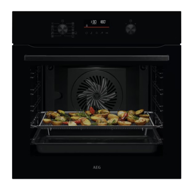Multifunctie oven AEG OS6P50WAK/zwart vooraanzicht