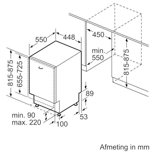 Lave-vaisselle full-intégré 60cm Bosch SPV4EMX17E detail 5