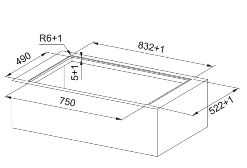 Kookplaat met ingebouwde dampafzuiging Franke FMA83724RCRHI detail 4