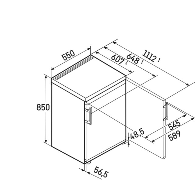 Frigo Liebherr RB140120 detail 5