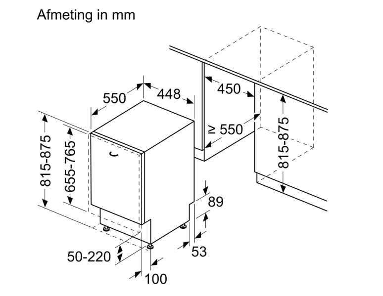 Lave-vaisselle full-intégré 45cm Siemens SR73EX25ME detail 5
