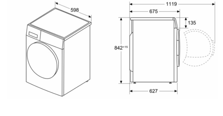 Droogkast Bosch WRB247D0FG detail 3