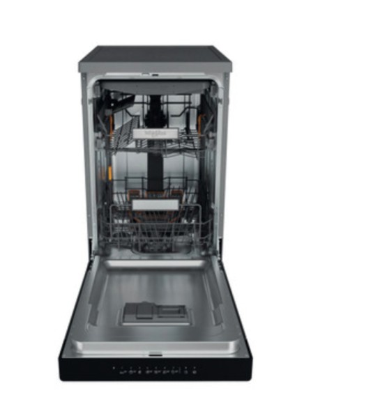 Vaatwassers Vrijstaand Whirlpool WH6FB10BS7A0X/45cm breed/energielabel B detail 1