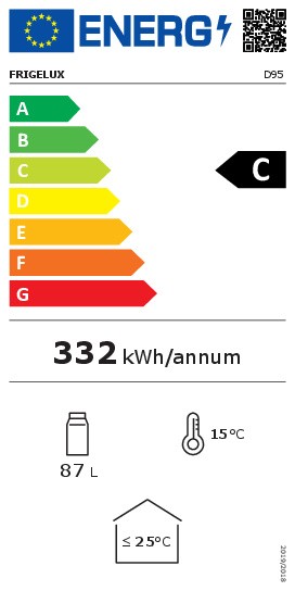 Refroidisseur à boisons/ porte vitrée ou pleine Frigelux D95 detail 2