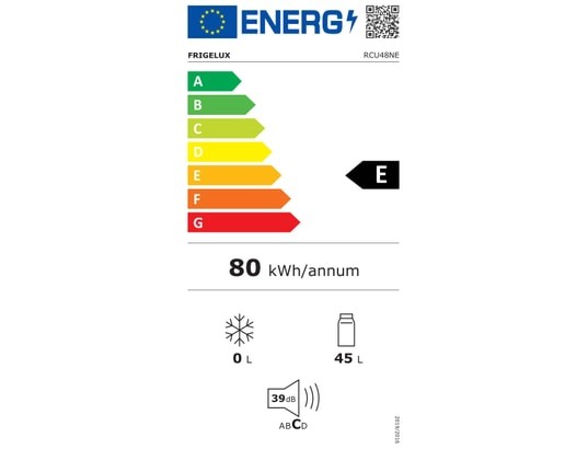 Koelkast Frigelux RCU48NE/zwart detail 1
