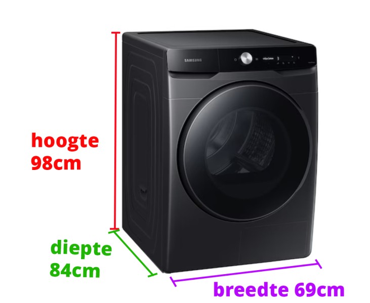 Séchoir Samsung DV16DG8600BVU3 / ZWART detail 1