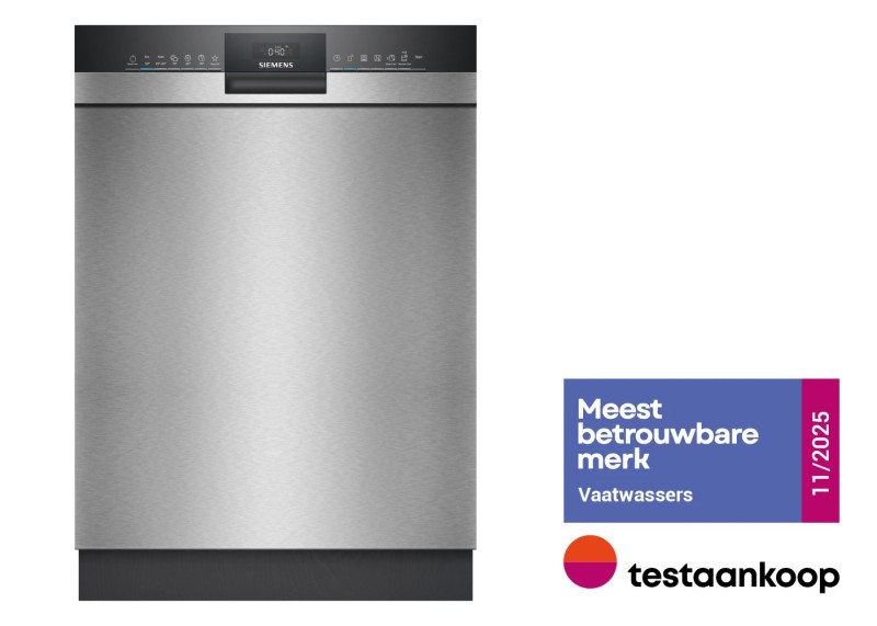 Lave-vaisselles sous-encastrables Siemens SN43ES71MS vooraanzicht