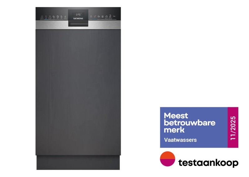 Lave-vaiselle avec panneau de commande 45cm Siemens SR55ZS10ME vooraanzicht