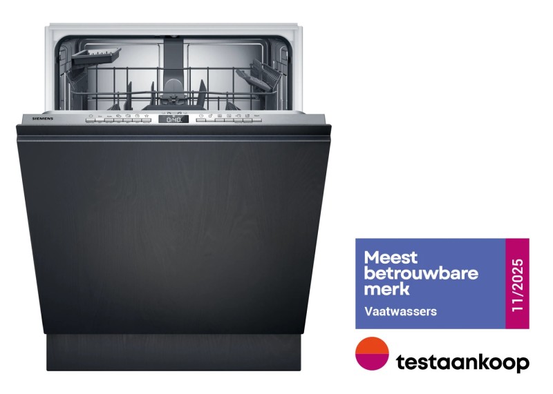 Lave-vaisselle full-intégré 60cm Siemens SN63EX22AE vooraanzicht