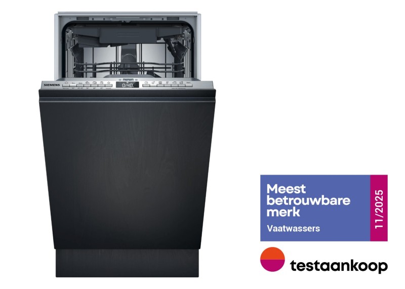 Lave-vaisselle full-intégré 45cm Siemens SR73EX25ME vooraanzicht