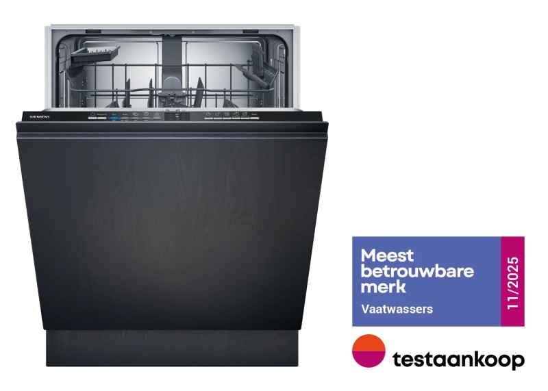 Vaatwasser volledig integreerbaar 60cm Siemens SN61IX13TE vooraanzicht