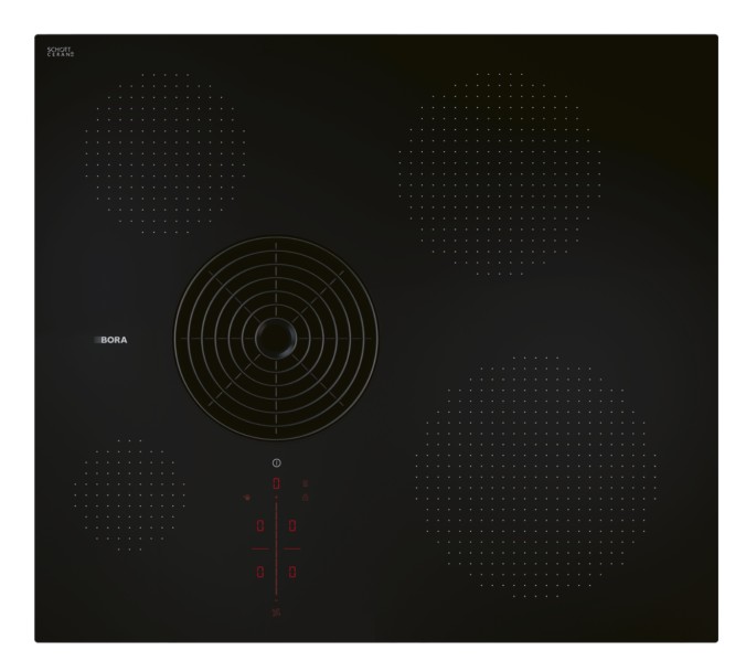 Taque de cuisson avec hotte intégrée Bora PURSA2R vooraanzicht