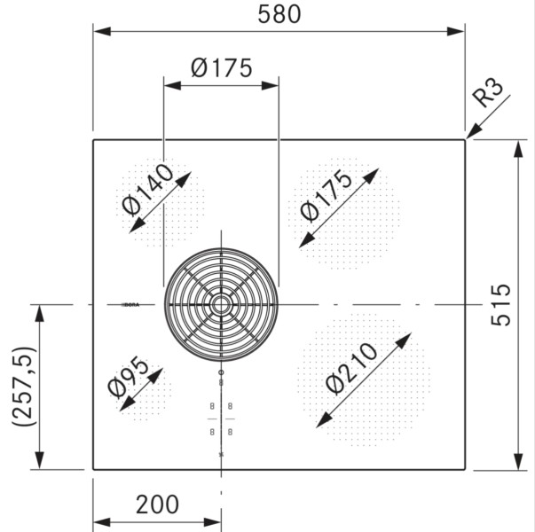 Taque de cuisson avec hotte intégrée Bora PURSU2R detail 1