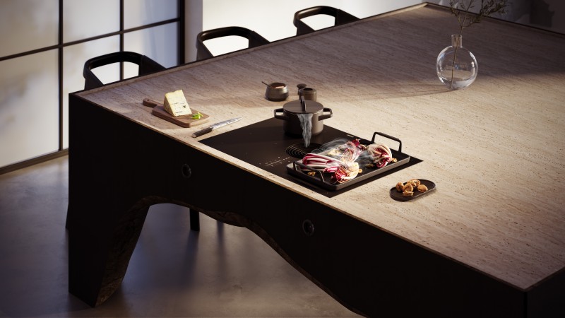 Kookplaat met ingebouwde dampafzuiging Bora PURMA2R detail 1