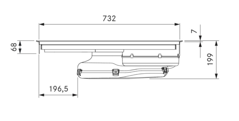 Taque de cuisson avec hotte intégrée Bora PURU2R detail 2