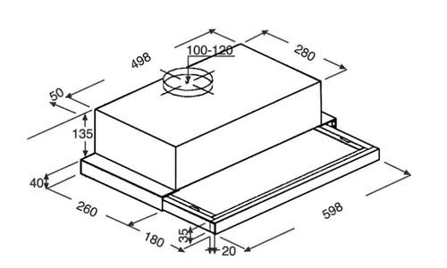 Dampkap telescopisch Beko CTB6407X detail 3
