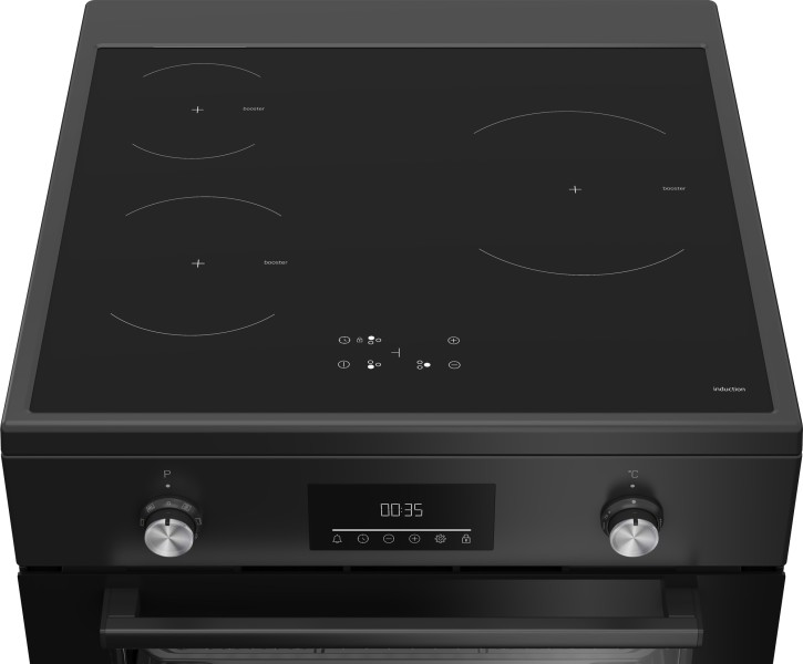 Fornuis inductie kookplaat Beko FBMA6930GA detail 2