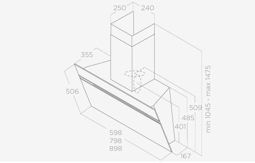 Dampkap wand/schouw Elica PRF0100993C detail 2
