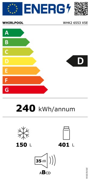 Koelvriescombinatie Whirlpool WHK26553X5E detail 2