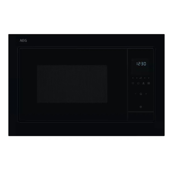 Microgolfoven inbouw met grill AEG TS5GM25EB/zwart vooraanzicht