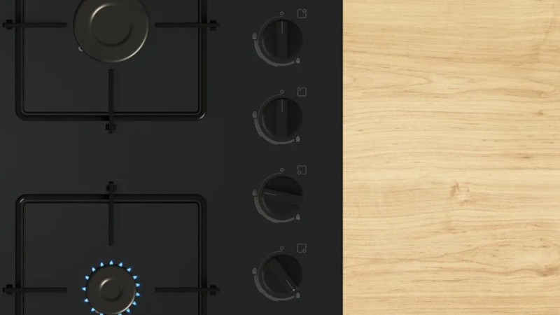 Taque de cuisson au gaz Bosch POH6B6K30 detail 1