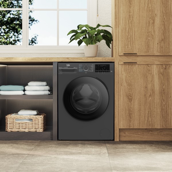 Lave- et sèche-linge combination Beko BM5DFT4841A/zwart/was en droog detail 4