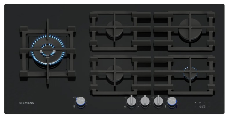Taque de cuisson au gaz Siemens ER9A6SH40 vooraanzicht