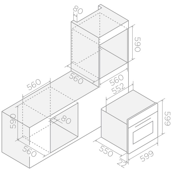 Multifunctie oven Elica PRF0191771A detail 2