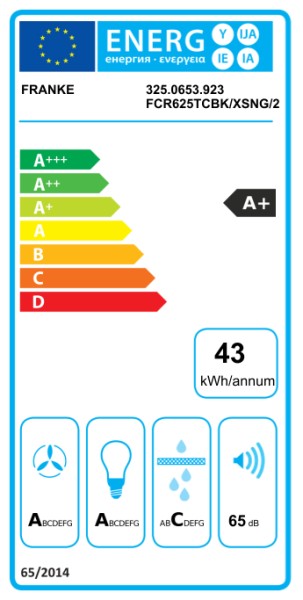 Dampkap wand/schouw Franke FCR625TCBK/XS detail 2