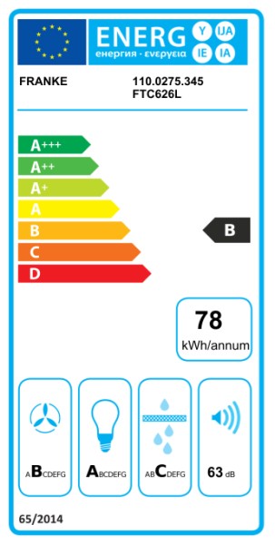 Hotte téléscopique Franke FTC626L detail 2