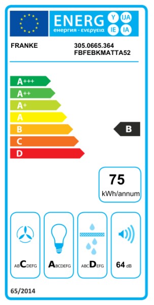 Dampkap inbouwgroep Franke FBFEBKMATTA52/ACTIE detail 6