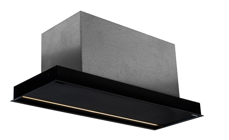 Dampkap inbouwgroep Venduro FA110ZWART vooraanzicht