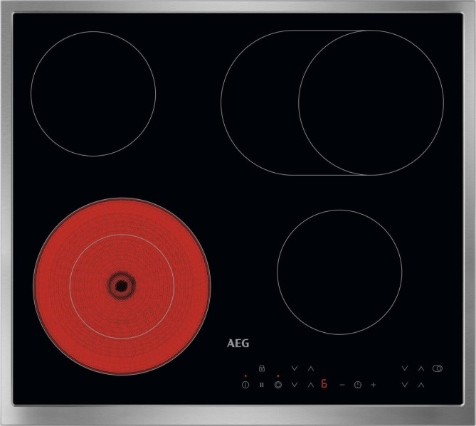 Kookplaat vitrokeramisch AEG TN64RA06XB vooraanzicht