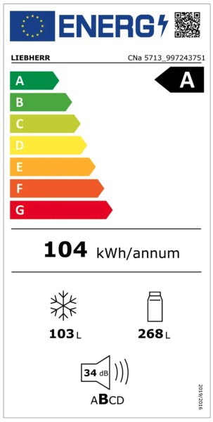 Combiné réfrigérateur/congélateur Liebherr CNA571320 detail 3