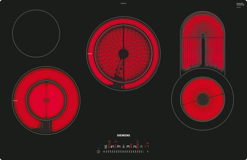 Kookplaat vitrokeramisch Siemens ET801FCP1D vooraanzicht