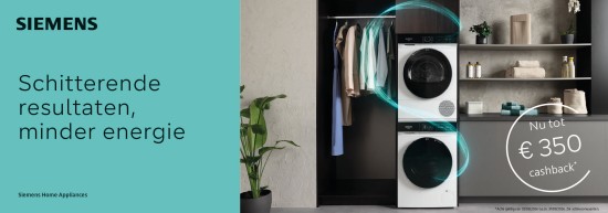 Extra korting - cashback - van de fabrikant siemens, na aankoop toestel bij loeters