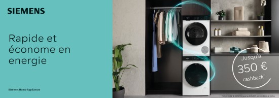 Reduction extra - cashback - du fabricant siemens - apres achat chez loeters