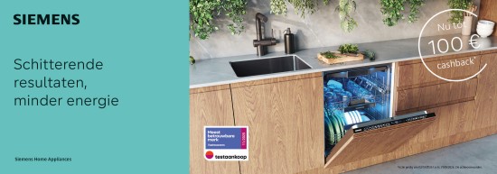 Extra korting - cashback - van de fabrikant siemens, na aankoop toestel bij loeters