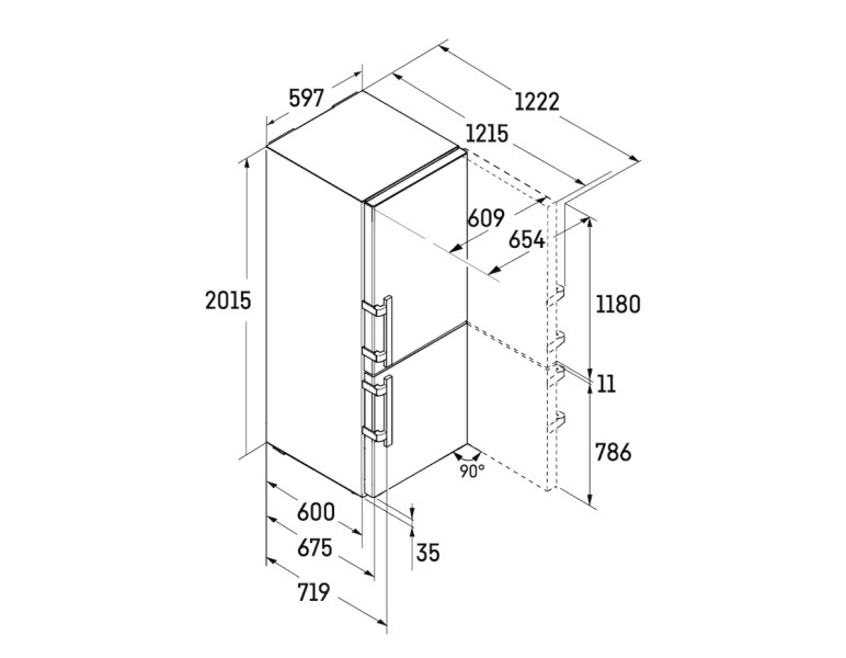 Koelvriescombinatie Liebherr CNDGC571320 detail 8
