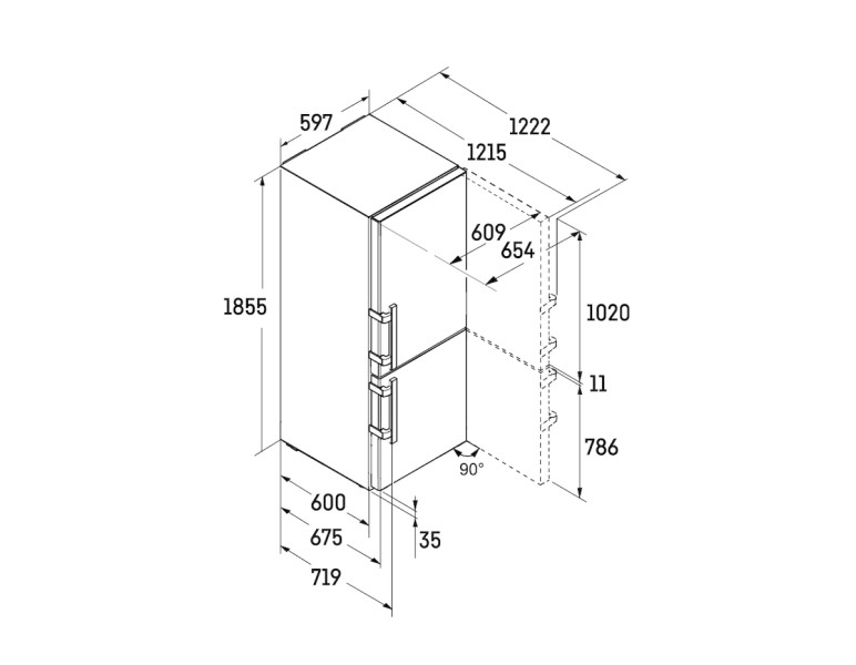 Koelvriescombinatie Liebherr CNDGC521320 detail 8