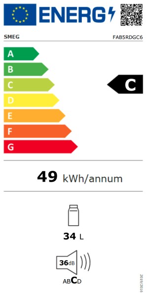 Koelkast Smeg FAB5RDGC6 detail 2