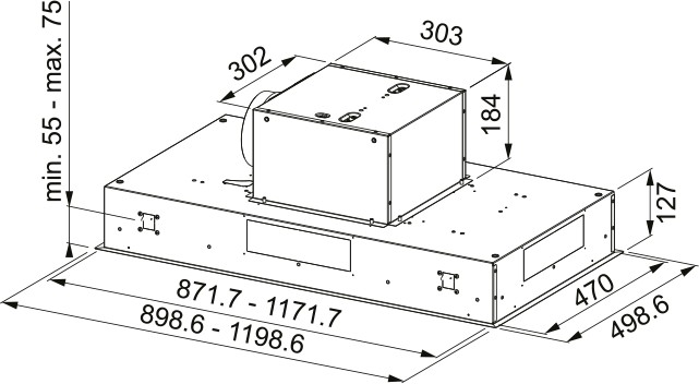 Hotte groupe aspirant Franke FCBI926XS/ACTIE detail 2