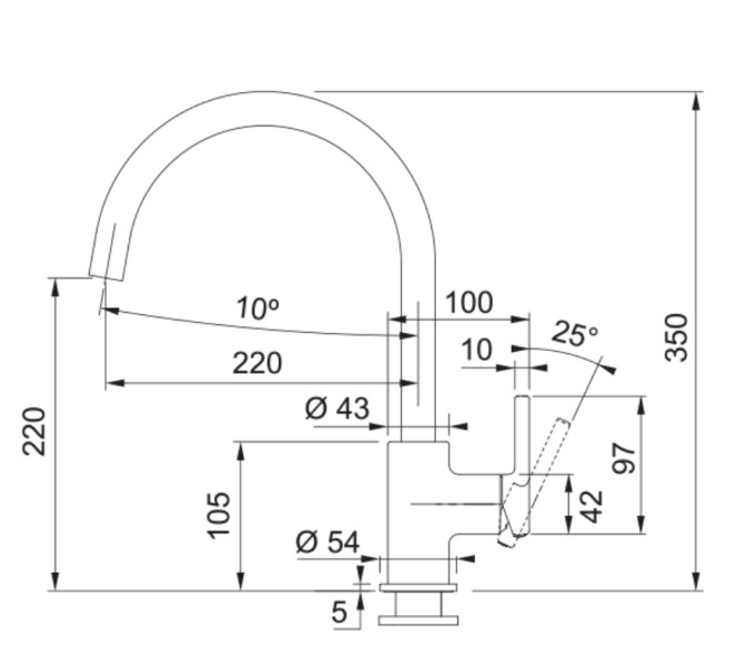 Robinet mono-commande Franke 301080 detail 2