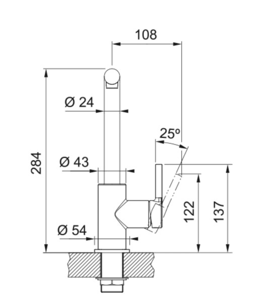 Robinet mono-commande Franke 301045 detail 3