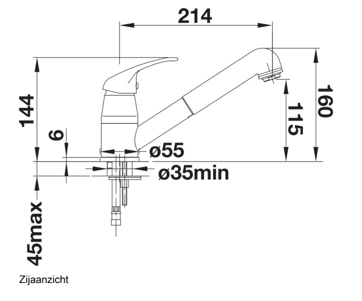 Robinet mono-commande Blanco 526153 detail 1